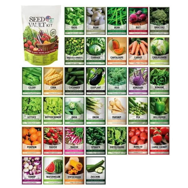 Seed Vault Kit™ — Cultiva tus propias verduras ecológicas en casa, sin pesticidas y deja de pagar precios abusivos en el supermercado